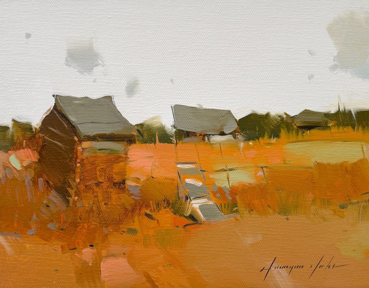 Farm By Vahe Yeremyan, 14 X 11, Artwork For Sale On Artfinder