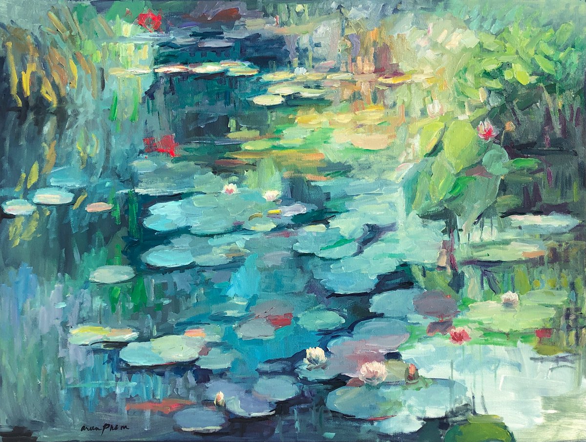 Lily Pond Sunrise by Arun Prem