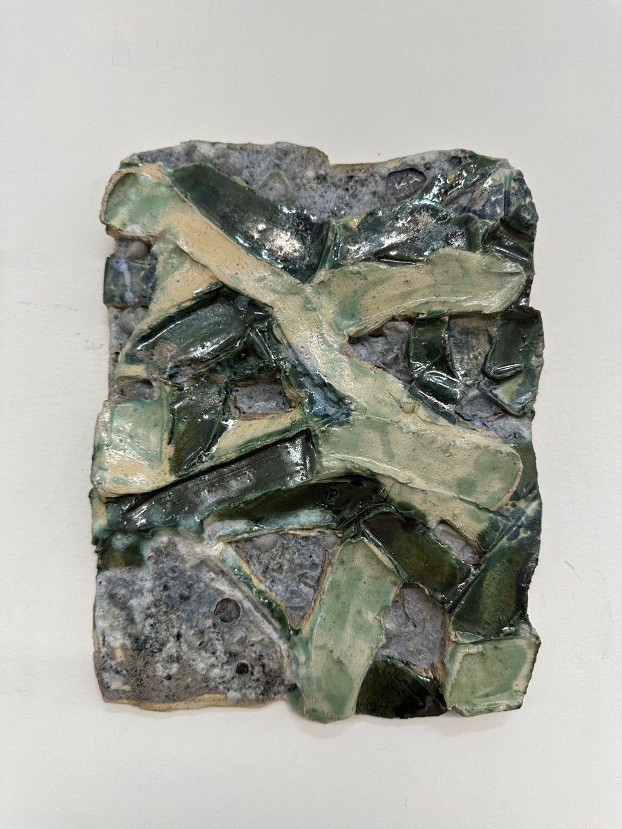 Organic Abstract Clay Sculpture By Abhishek Kumar, 10 X 13, Path And Fungus, Original Artwork