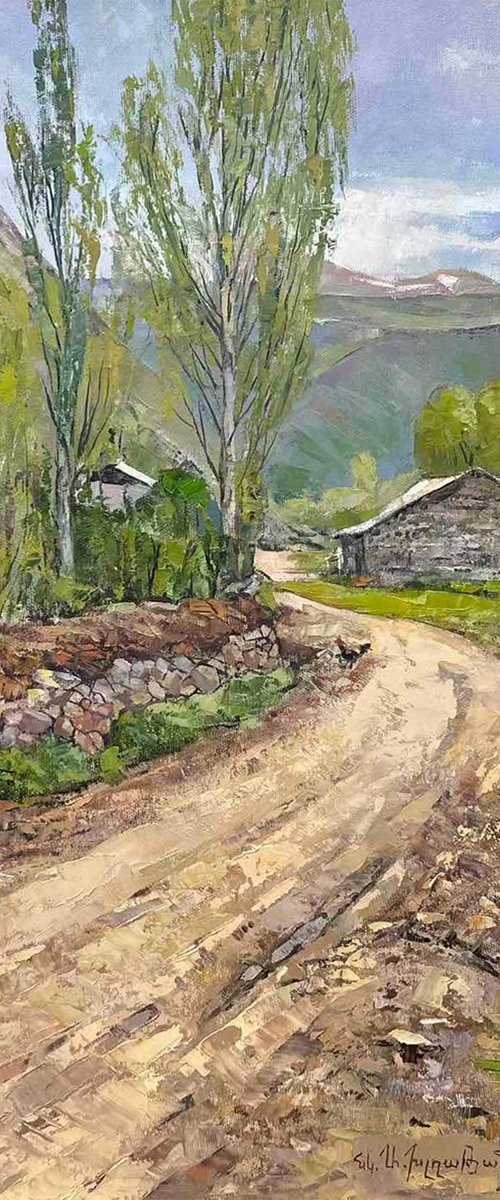 On the Road to Mtnadzor by Aramayis Khlghatyan