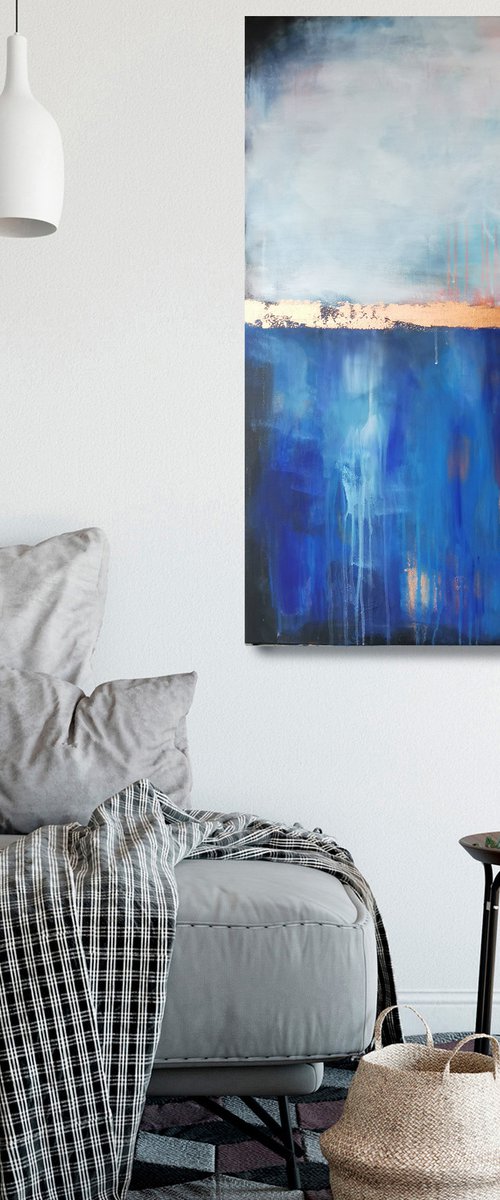 Deep Sea #9 – Bronze in Blue by Stefanie Rogge