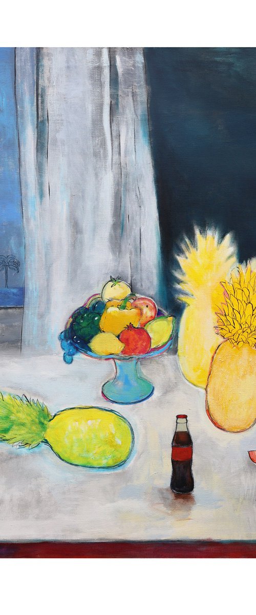 still life with pineapples by Artem Andreichuk