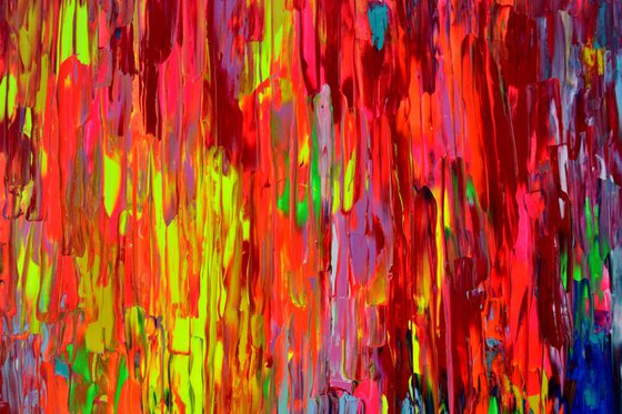 Large Abstract Painting, Colourful Abstract Painting
