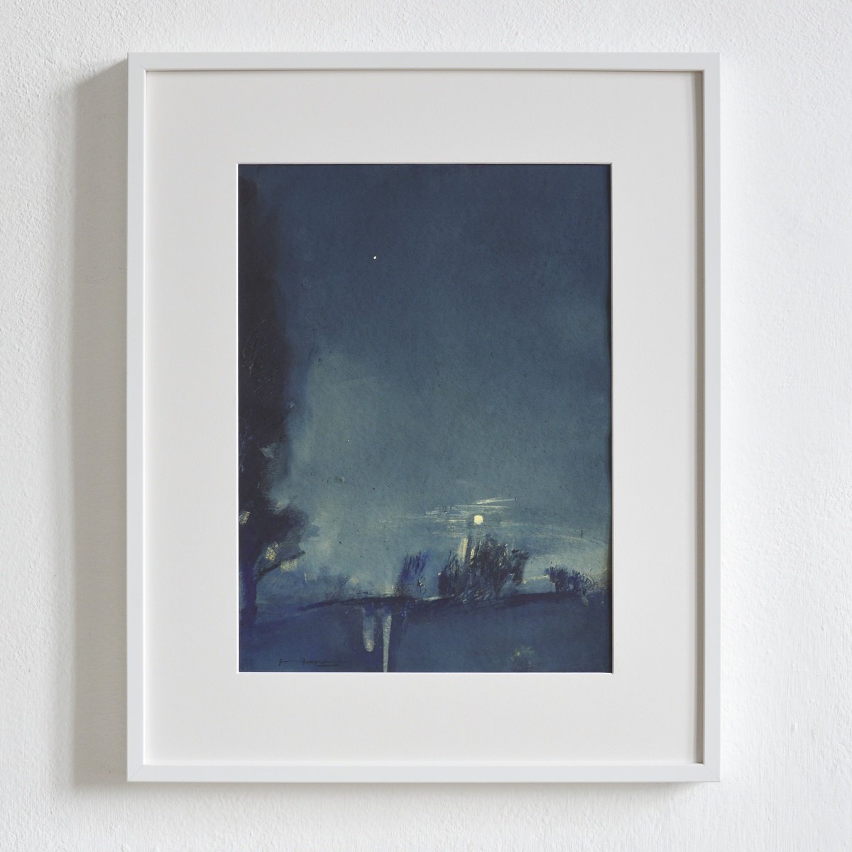 Impressionistic Landscape Painting By Igor Nekraha, 18 X 22, Night At The Village, Original Artwork