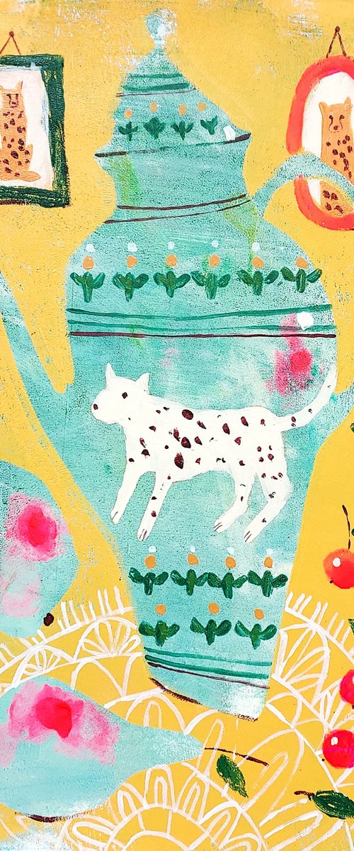 Coffee with cheetahs by Irina Plaksina