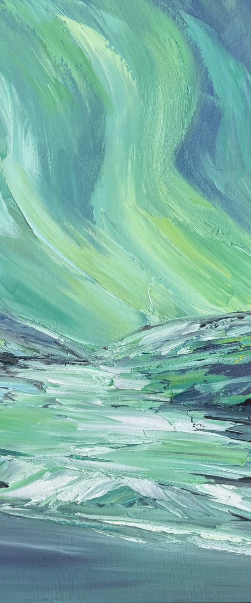 Icelandic lights no 2, by Liliana Gigovic