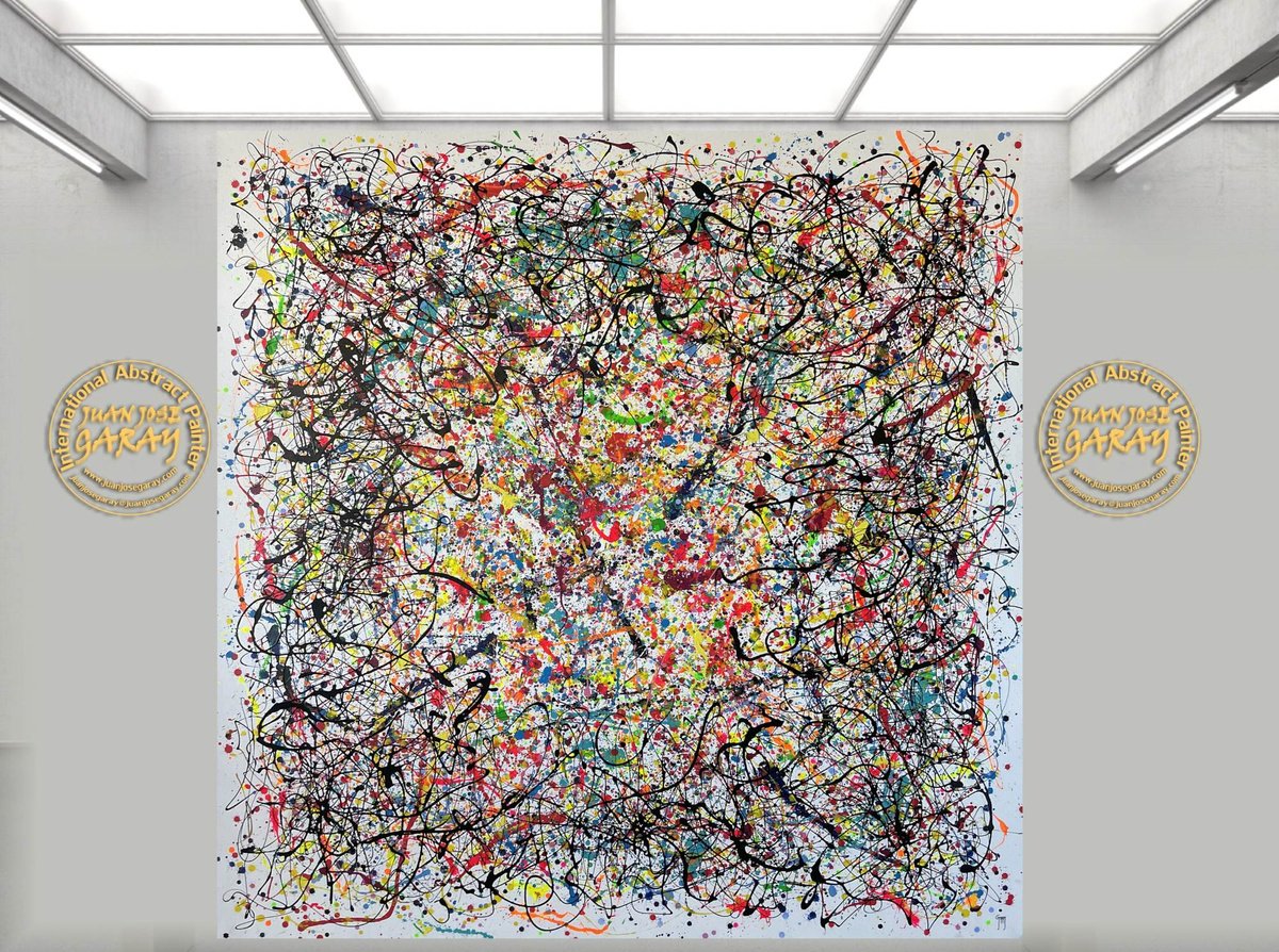 Cosmic Explosion in Black - Tribute a J.Pollock by Juan Jose Garay by Juan Jose Garay