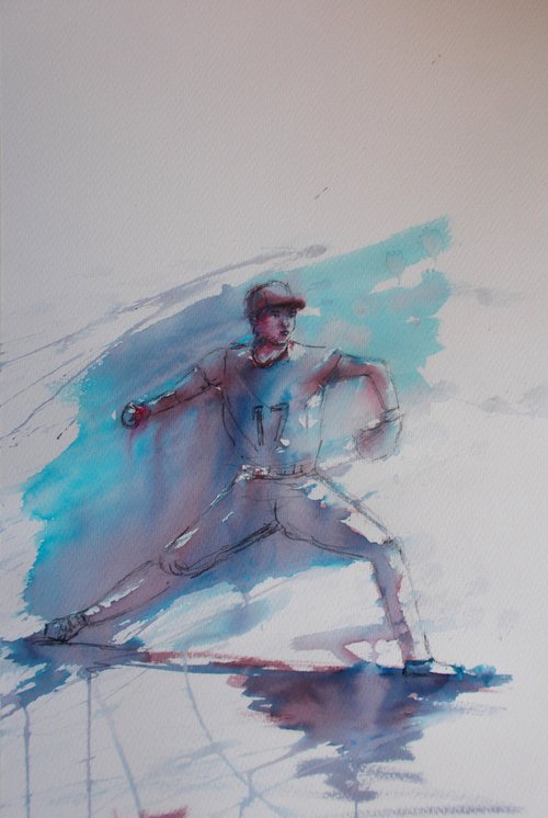 baseball player 18 by Giorgio Gosti
