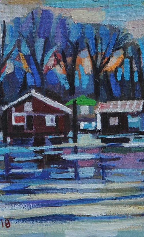 River / 16.5 x 11.3 cm by Maja Đokić Mihajlović