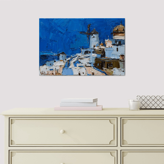 Santorini, Greece - Original landscape painting