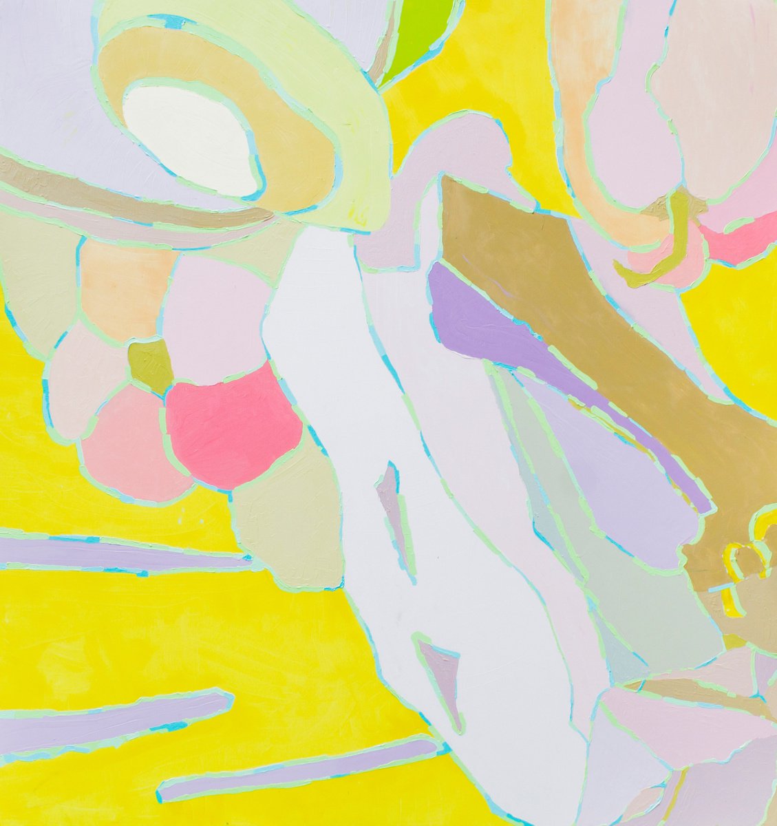 Organic Abstract Oil Painting By Dominic Virtosu, 63 X 67, Abstract Composition, Original Artwork