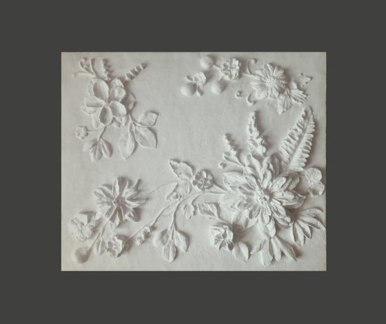 sculptural wall art "Beauty and Variety of Flowers"