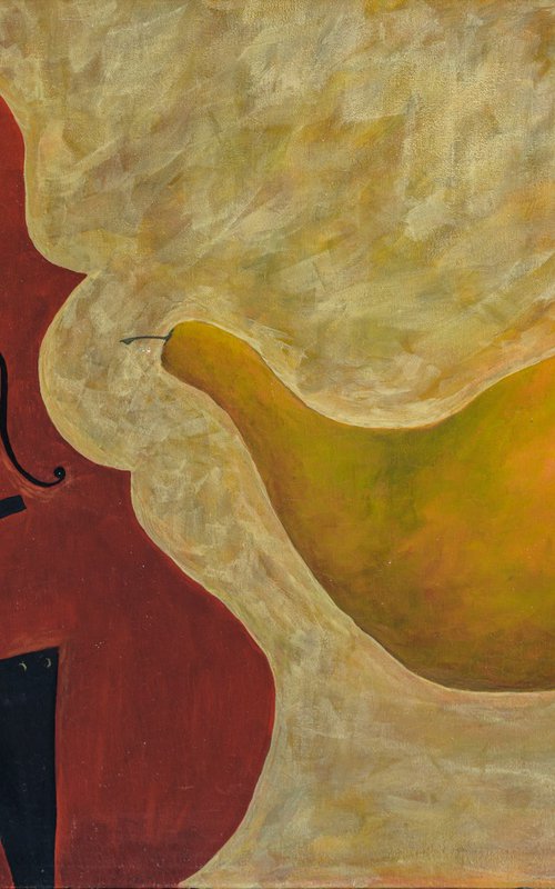 Violin and Pears by Oleg Ilnitsky