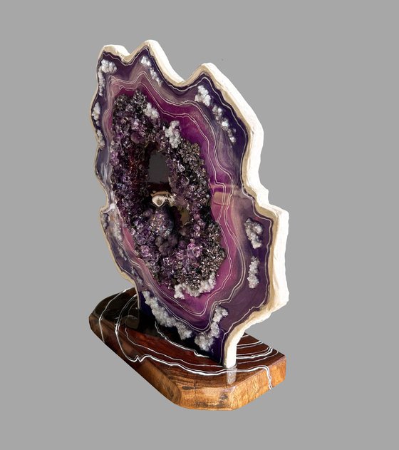 Geode Slice Amethyst luck.