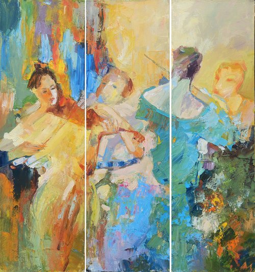 The Musicians: A Triptych of Melody by Narek Qochunc