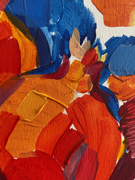 Pomegranates in an Emerald Crystal Vase