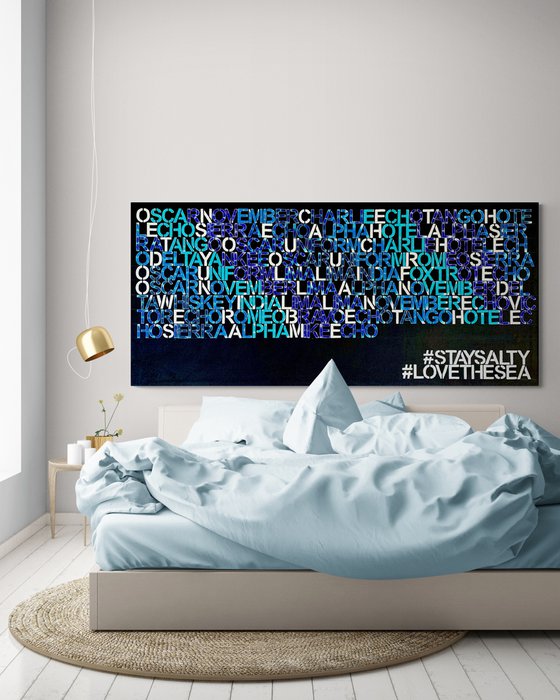 Love the sea No. 4022 typography ocean sailing