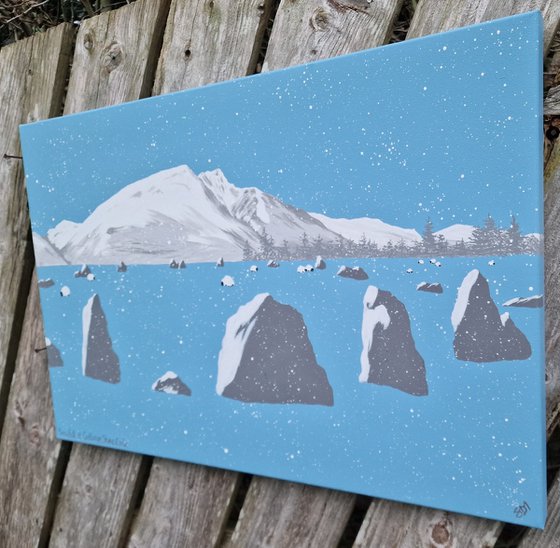 Snowy Castlerigg Stone Circle