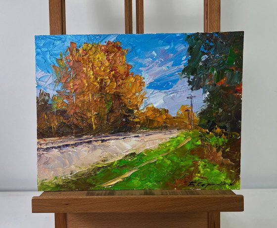 Autumn Silence on the Road