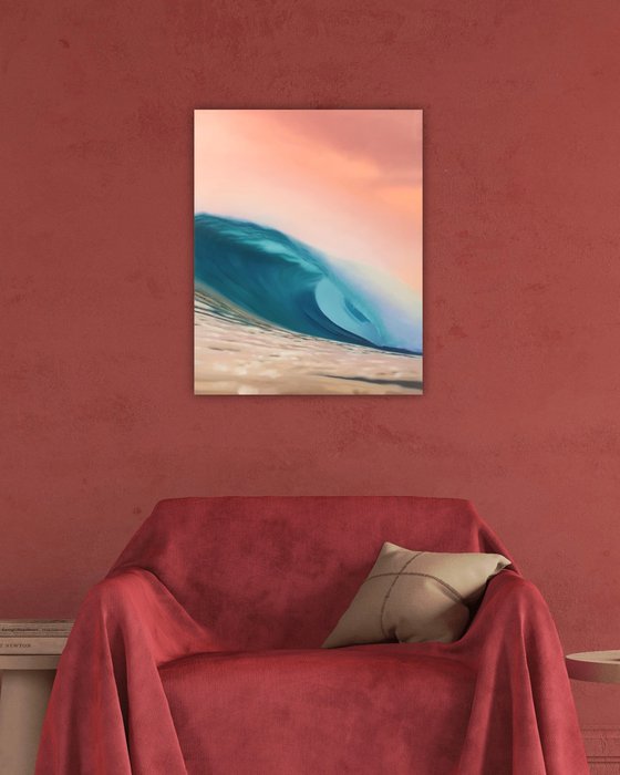 Powerful. Wave painting