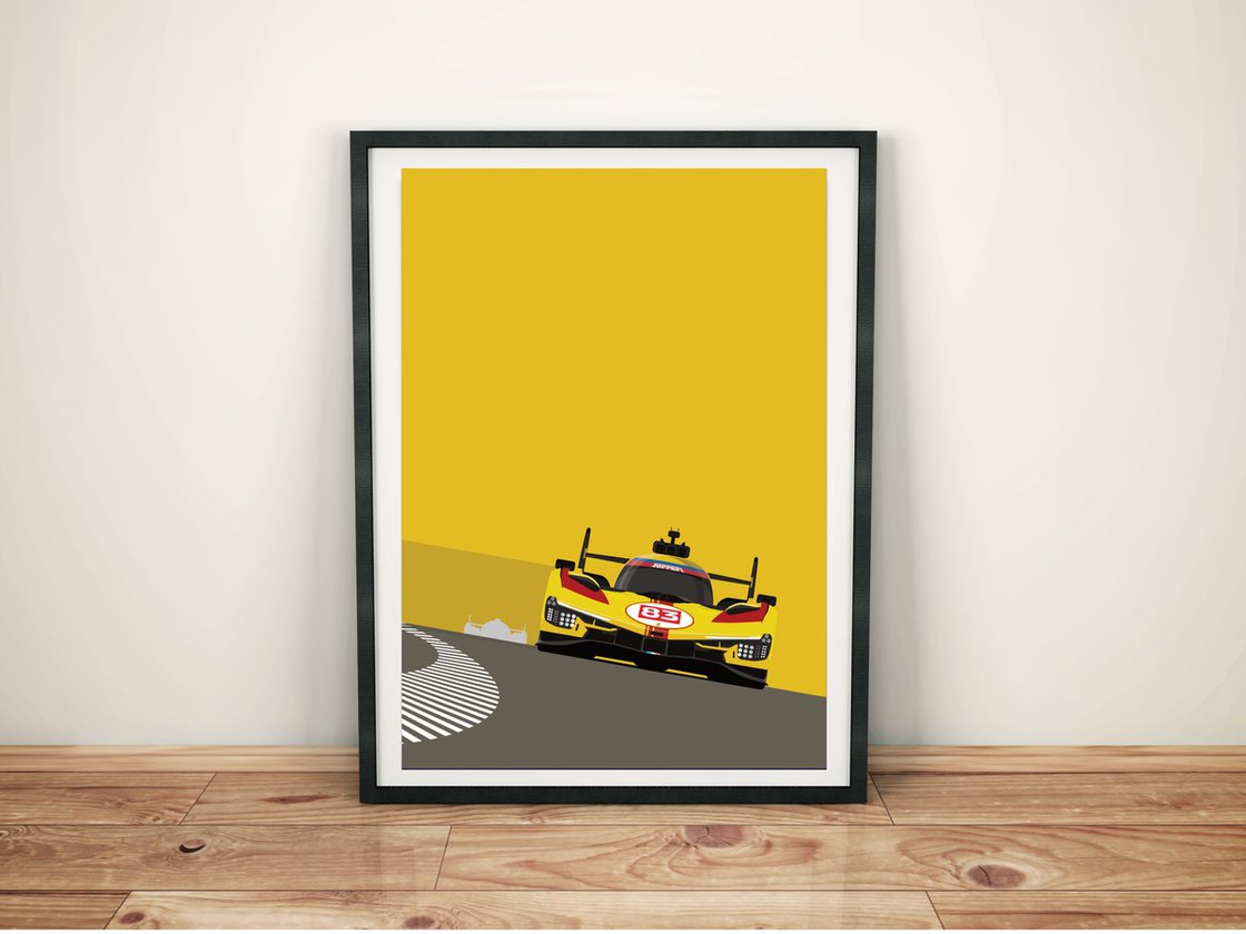 額縁 Displate YellowFerrari Limited Poster 額縁 Displate YellowFerrari Limited Poster Ferrari 458