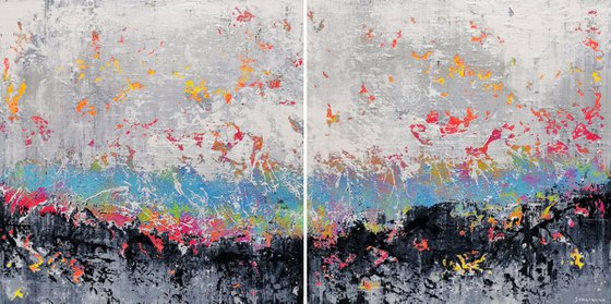 180x90cm. / abstract painting / Abstract 2174