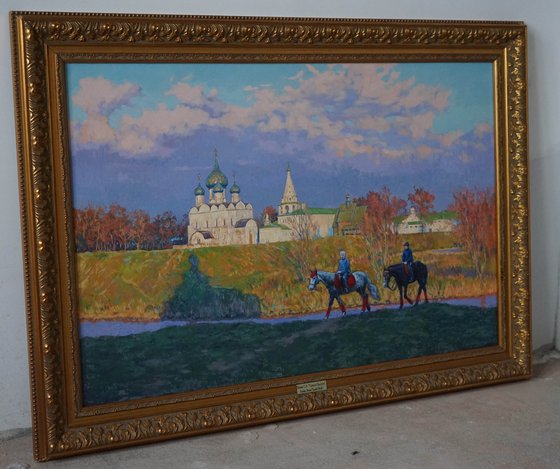 Suzdal. Horse riding