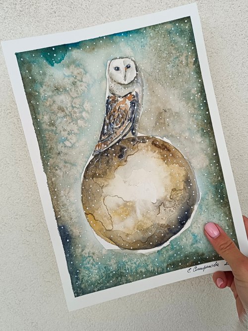 The Owl On the Moon by Evgenia Smirnova