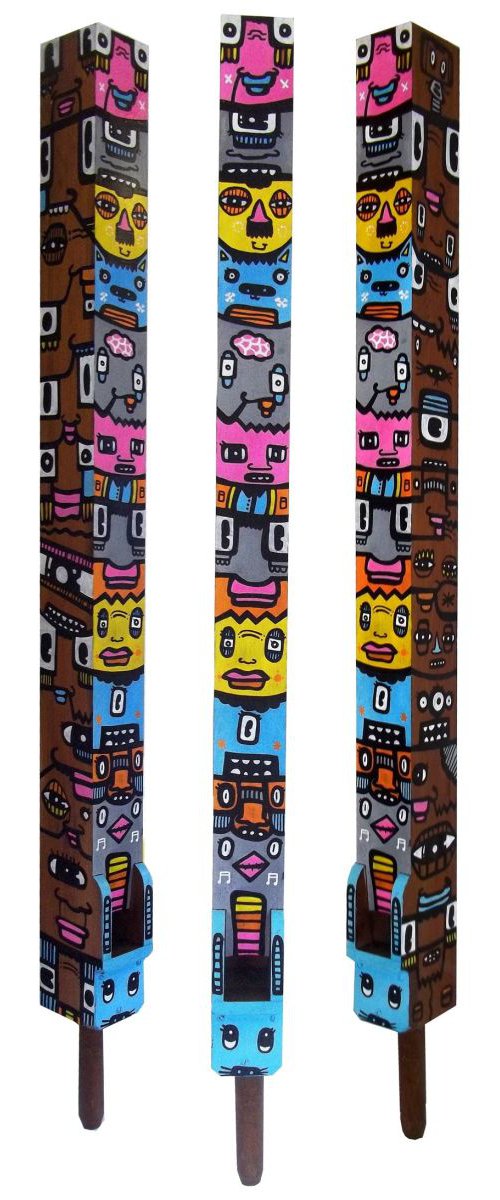 Painted Organ Pipe by Kev Munday