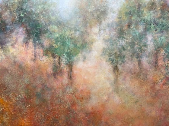 Forest of golden rays