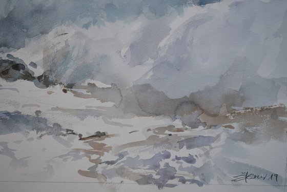 Breaking the waves( 68X48 )