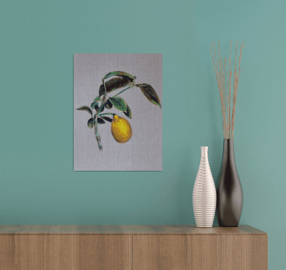 Lemon tree | Ukrainian artist | Original Oil Painting