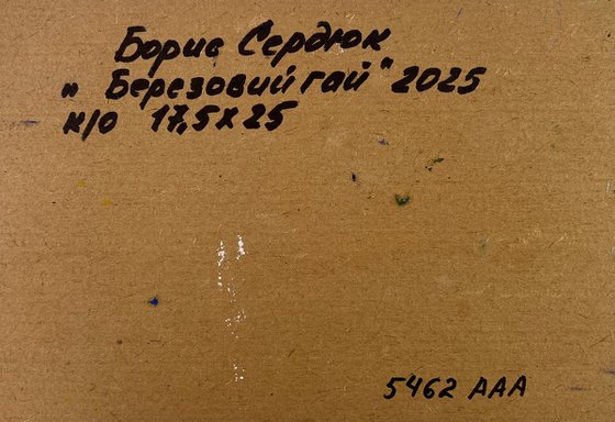 Birch Grove in the Light of the Morning Sun