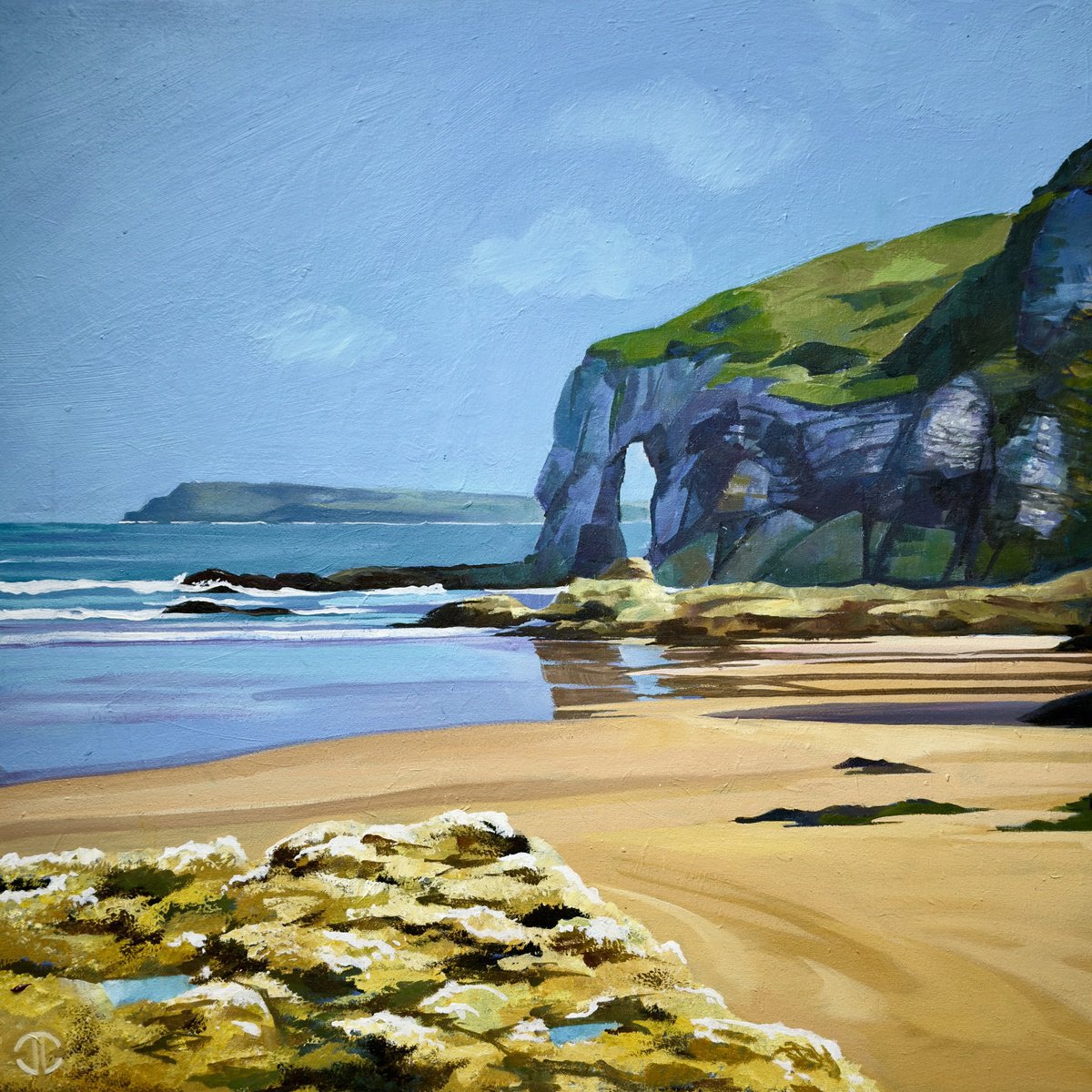  Limestone Arch White Rocks Beach By Joseph Lynch, 24 X 24, Artwork For Sale On Artfinder