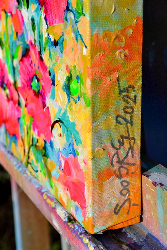 Red Opium Poppy Field