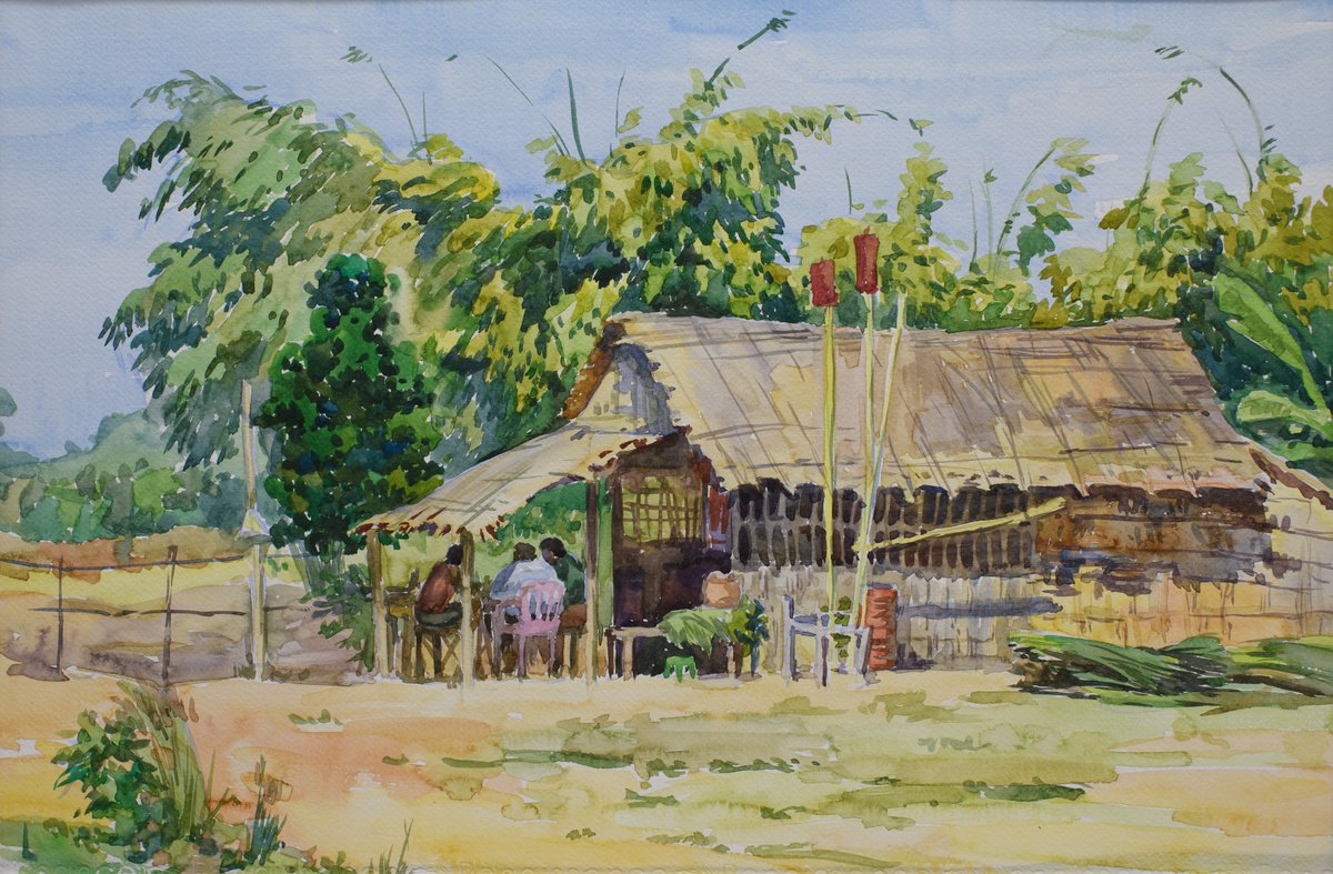 HD24920060 Burma. Village canteen. by Hanna Davydchenko