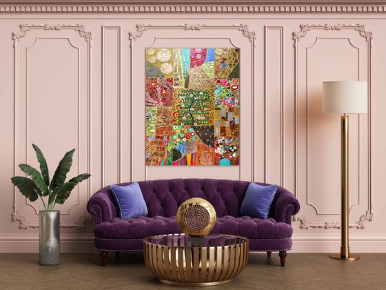Tree of Life. Klimt abstract