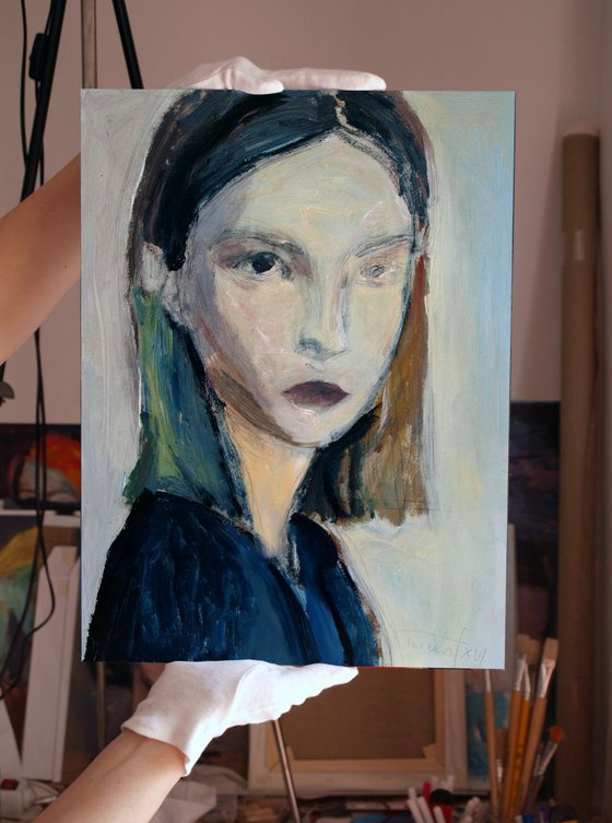 portrait of a girl, study