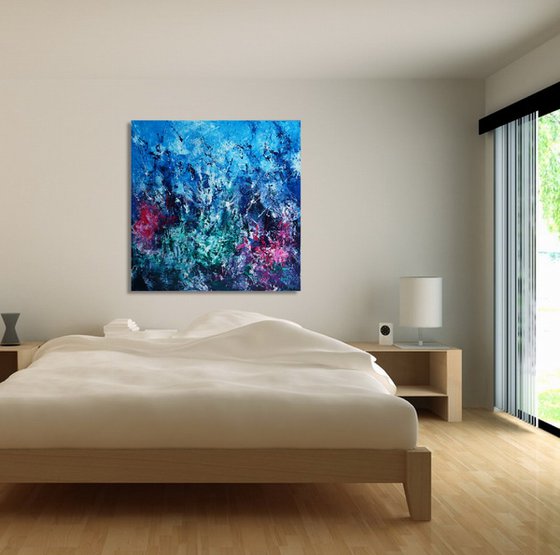 Corals (100 x 100 cm) XXL oil (40 x 40 inches)