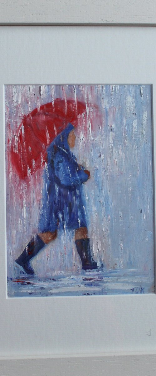 The Red Umbrella by Therese O'Keeffe