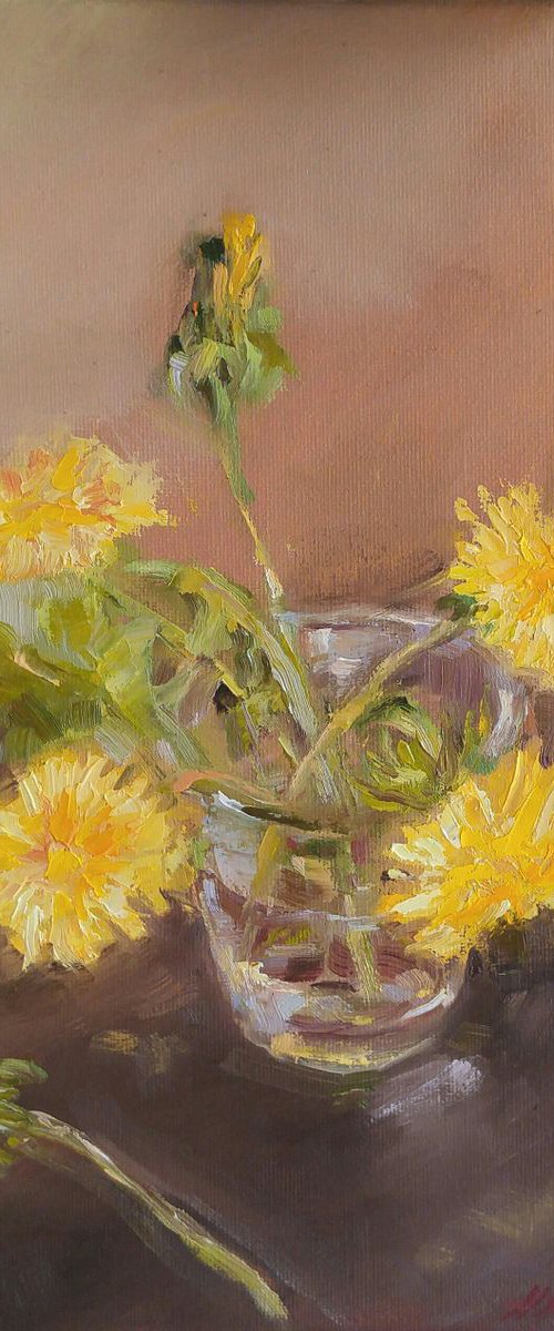 Dandelions (9x12x0.7'') by Alexander Koltakov