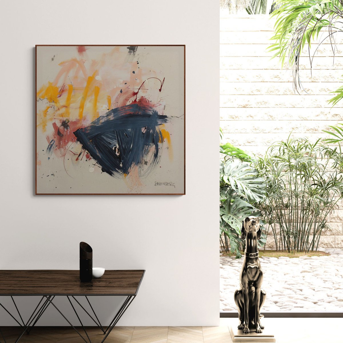 Expressive Painting , And Life Is Still Crazy By Daniela Schweinsberg, 39 X 39, Artwork For Sale On Artfinder