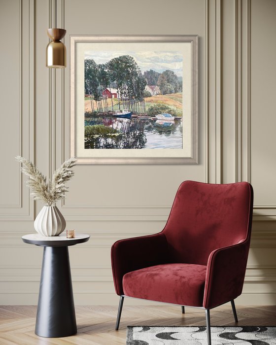 Windy day in Strømfoss