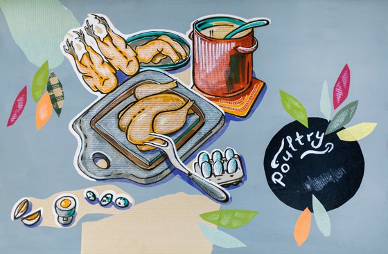 Kitchen Art - product groups, 6 illustrations