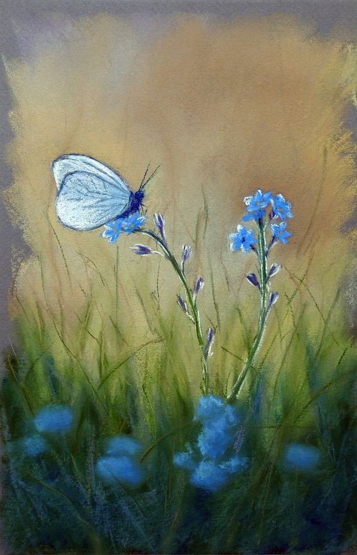 In the garden. Butterfly by Olga Tretyak