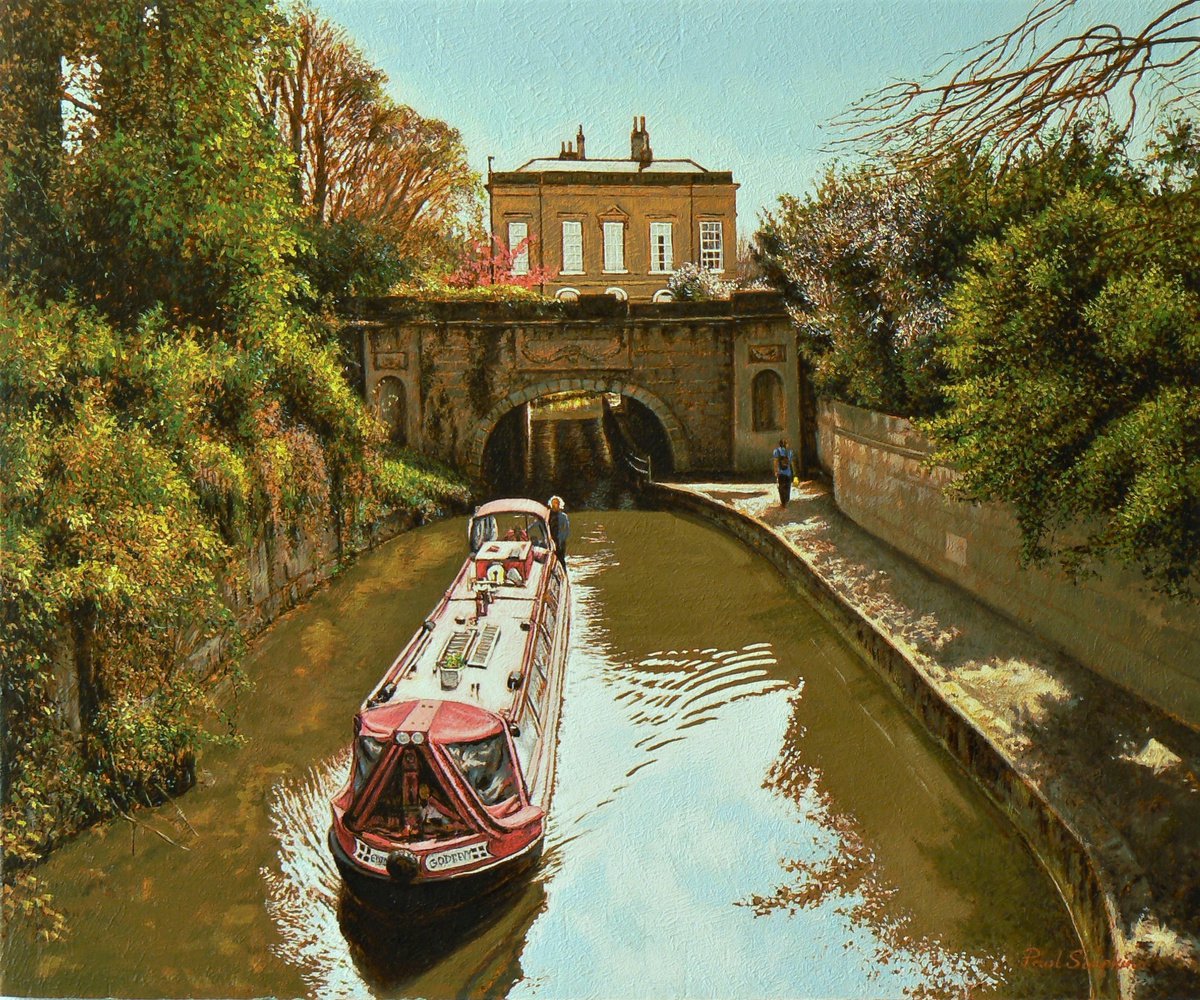 Landscape Oil Painting By Paul Simpkins, 16 X 14", 