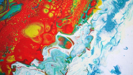 Abstract Free Flow Acrylic Pouring Medium - Chasing Waterfalls