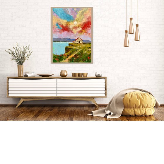 Sunset Over Skye Cliffs