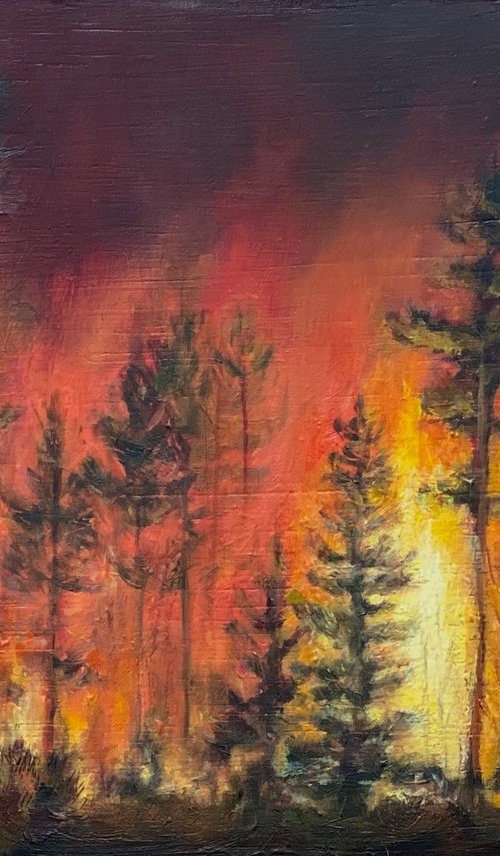 Wildfires (I) by Diana Sandetskaya