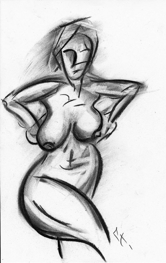 EXPRESSIVE NUDE SKETCH